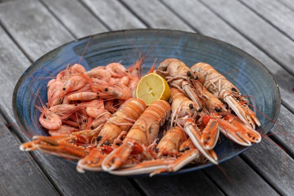 Prawns Dukan diet snacks