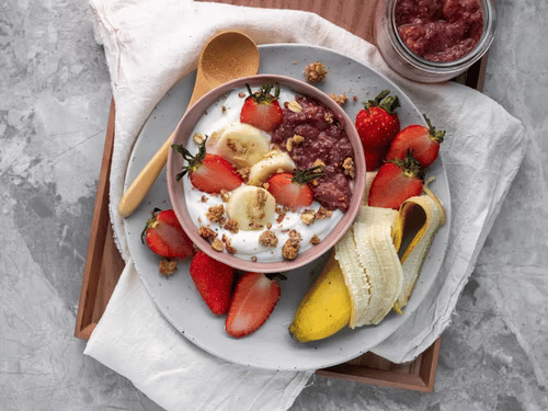 High Protein Fiber Diet Food 5 Ideas of High Protein Fiber Diet Food - Yogurt and fruit