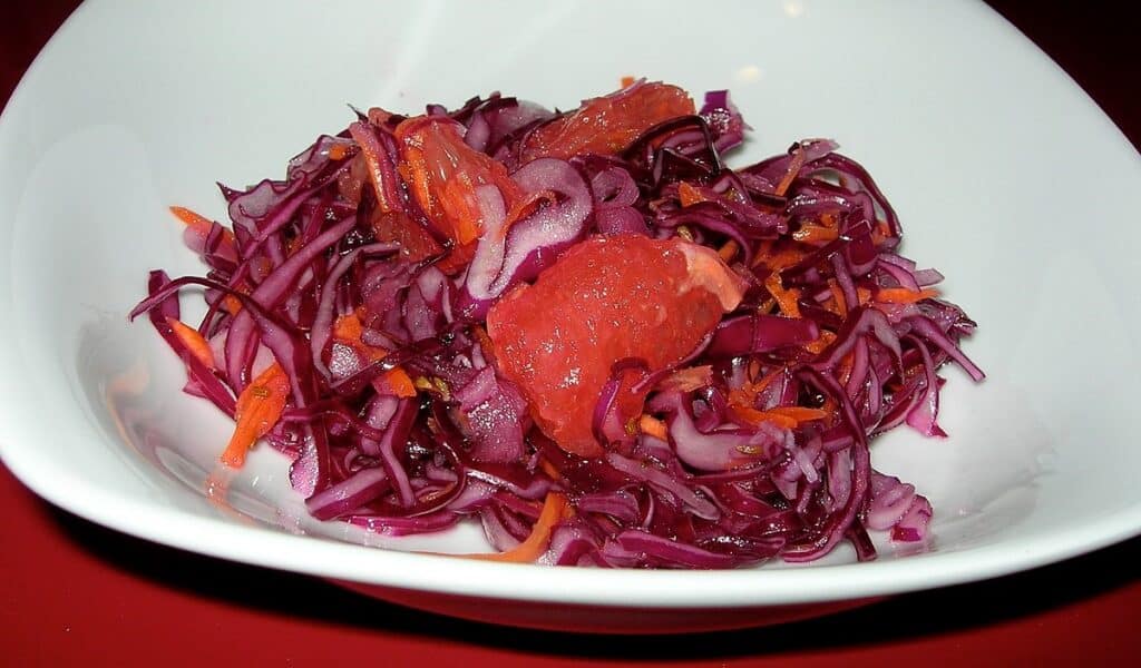 Grapefruit with Red Vegetables Grapefruit with Red Vegetables