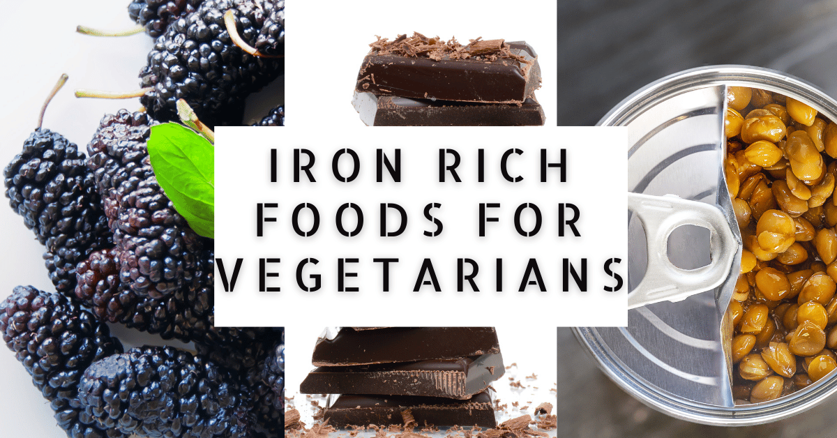 Iron Rich Foods for Vegetarians in PDF (Printable)
