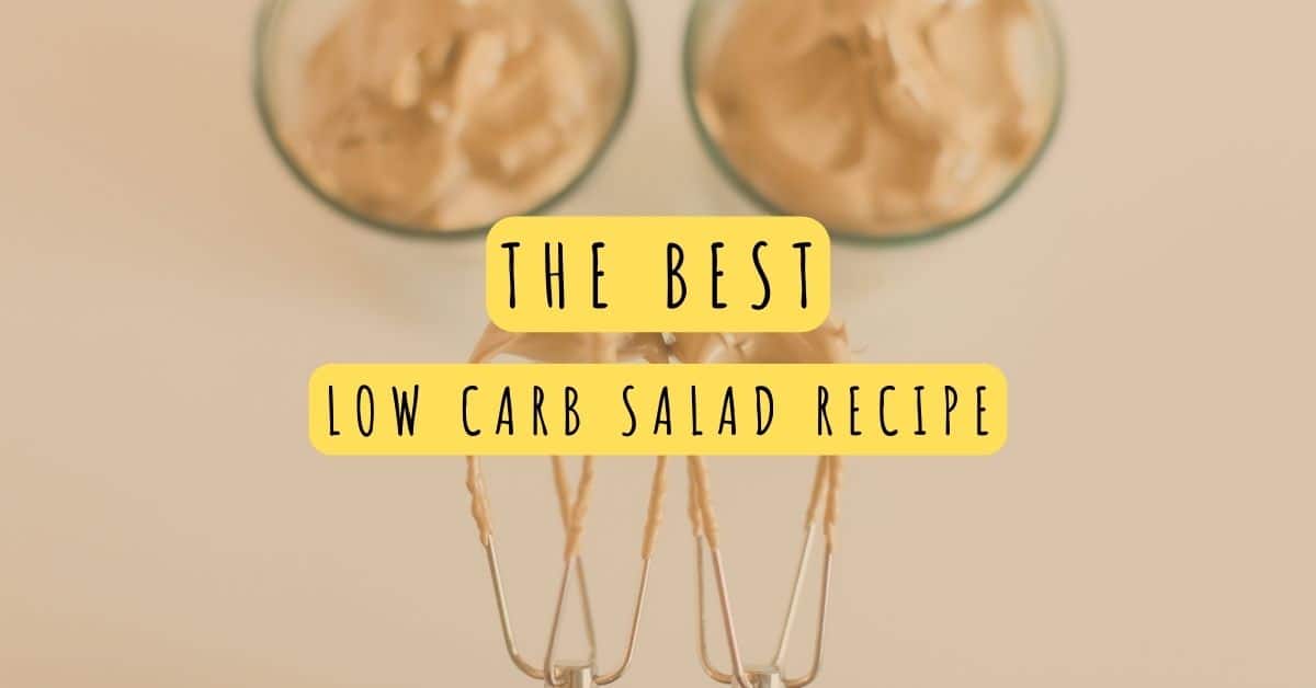 Low Carb Ground Beef Salad Recipe | With Avocado Dressing