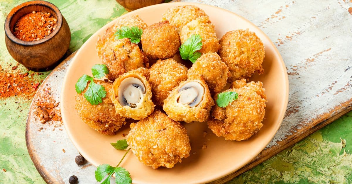 Crispy Vegetarian Mushroom Nuggets Recipe