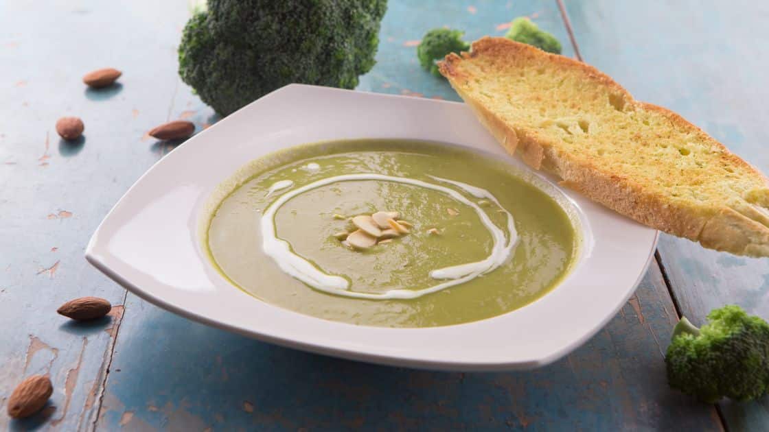 Low Carb Almond Broccoli Soup Recipe