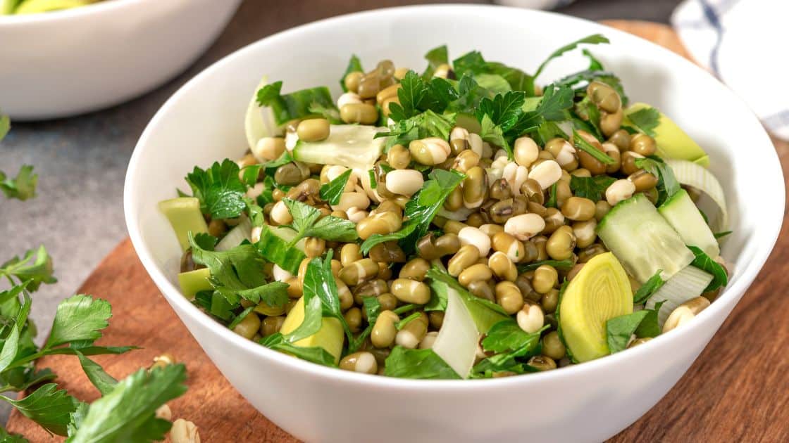 Mung Bean Salad Recipe | Salad with Orange Juice Dressing