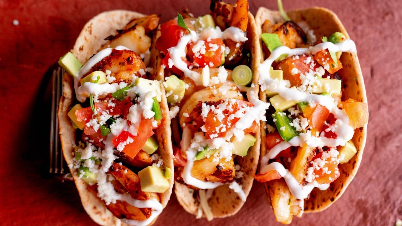 270 Calories Spicy Shrimp Taco Recipe (7g Carb)